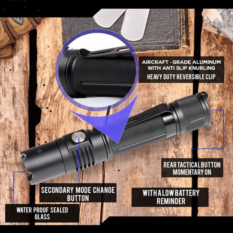 Tactical Flashlight & Duty Belt Holster 1600 Lumens LED Bed Bath & Beyond 37567300